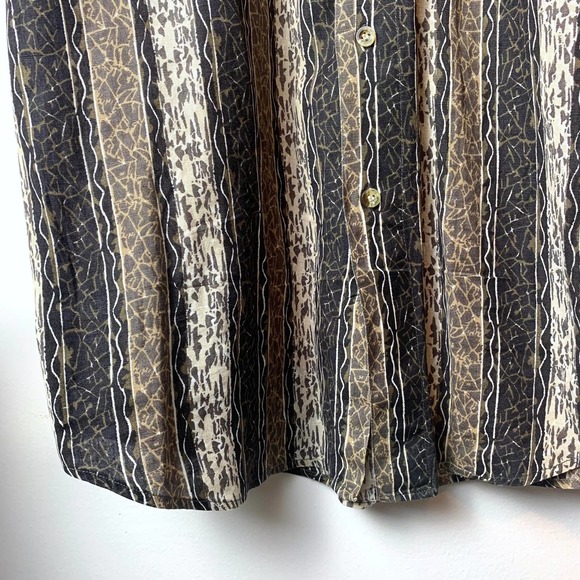 Retro 80s/90s Zeidler & Zeidler Geometric Button Up Shirt - Medium - Picture 6 of 7